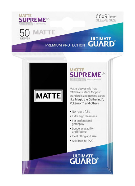 Supreme UX Sleeves Standard Matte - Black (50)